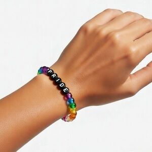 Stretchy Sparkly Beaded Pride Bracelet